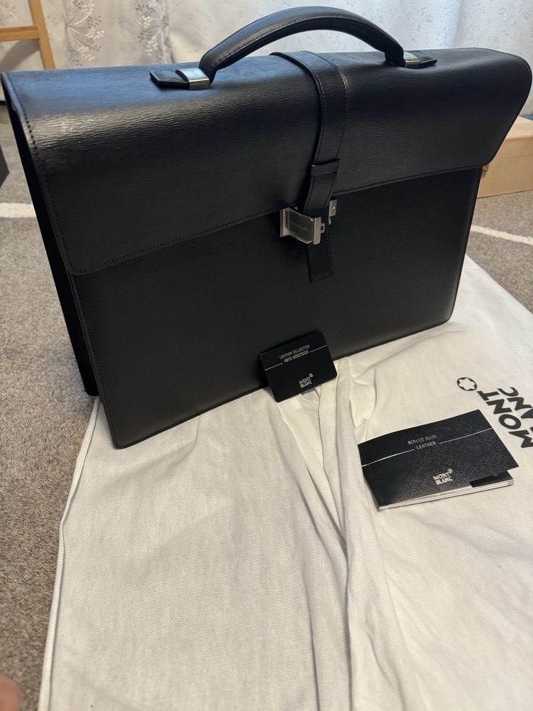 Geanta Mont Blanc 4810 Westside verificare in magazinul Mont Blanc