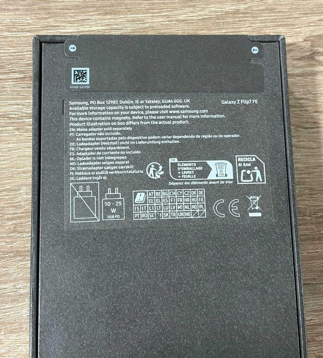 Samsung Galaxy Z Flip 7 FE 128/8gb Black