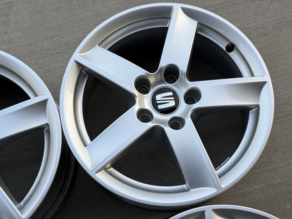 4бр. КАТО НОВИ 16” ОРИГ. Джанти 5x112 за-SEAT/VW/AUDI/VAG-6,5Jx16,ET33