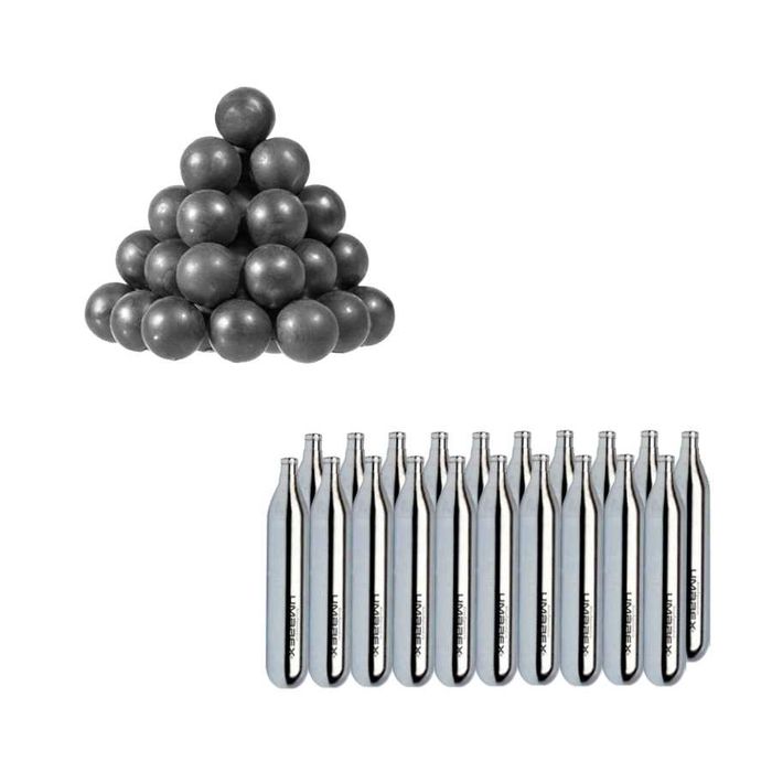 Set 500 bile de cauciuc T4E cal .43 + 20CO2