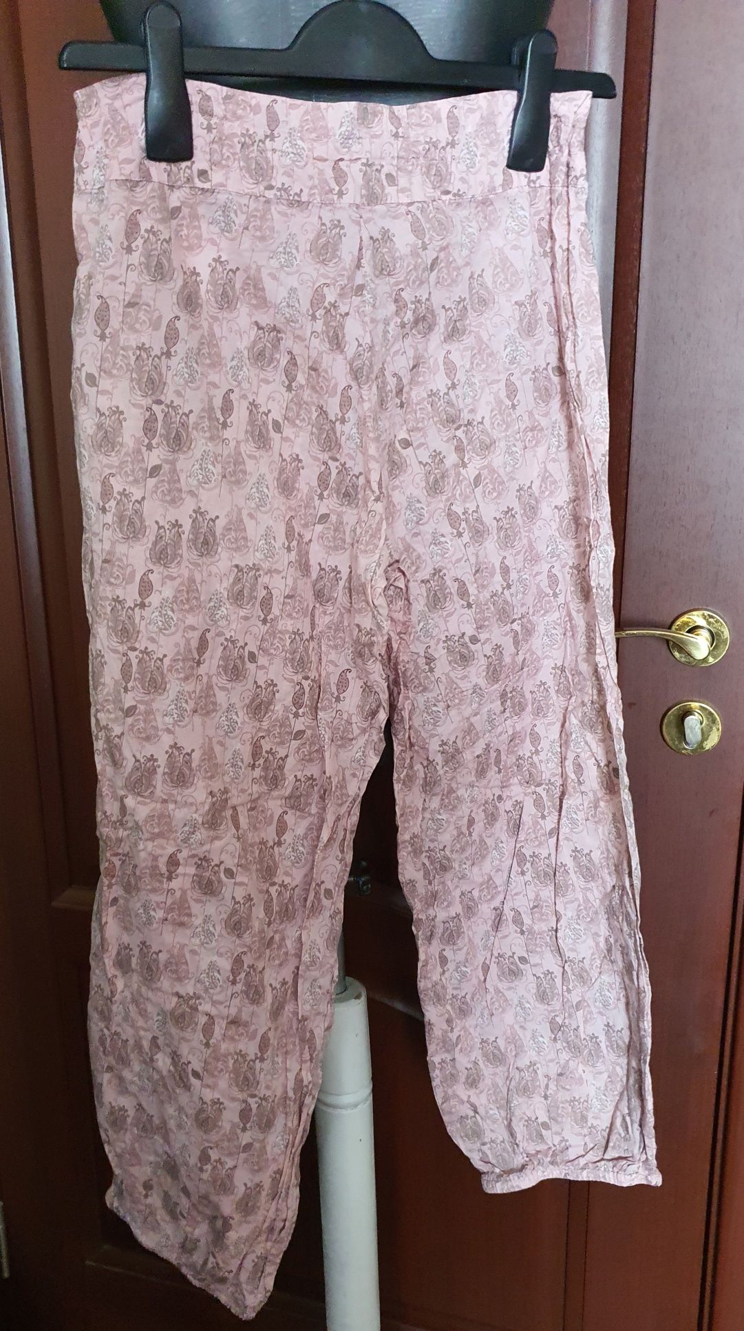 Pantaloni bufanti/ salvari roz stil Zara