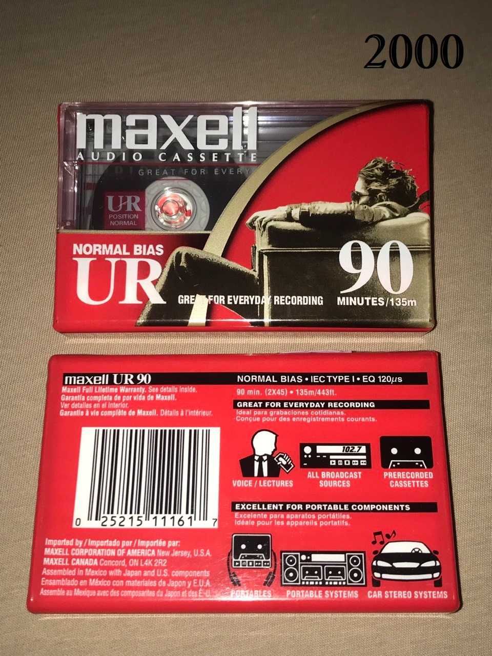 Аудио кассеты MAXELL UR90 (USA)