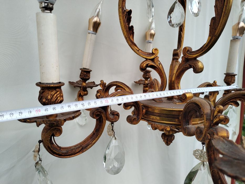 Superb candelabru Lucien Gau bronz