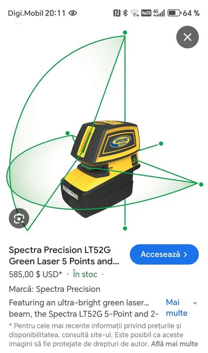 Laser Spectra precision LT52
