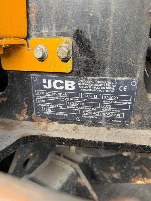 Miniexcavator JCB 16C-1 T3