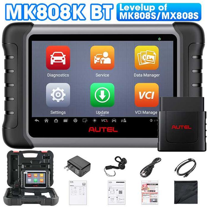 Tester auto original multimarca Autel MK808 BT PRO Android Lb Romana