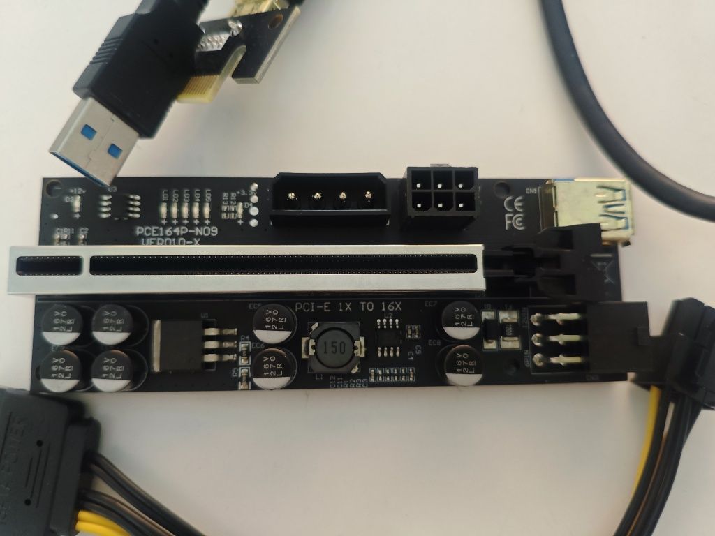 PCI Express X16 Riser for Video Card for Bitcoin Miner Mining