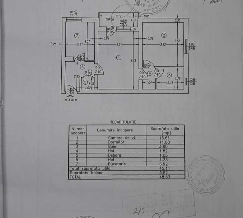 Apartament  2 camere, zonă centrala - Calea București