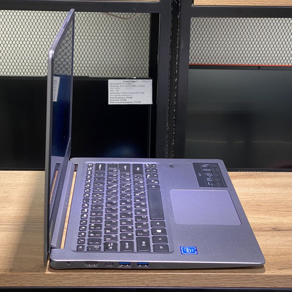 Ноутбук Acer Swift 1, Intel Celeron/4GB/SSD128GB, 9975/A10