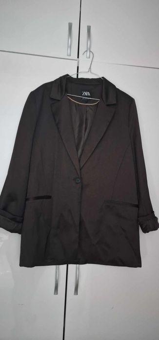 Sacou satinat zara overzide