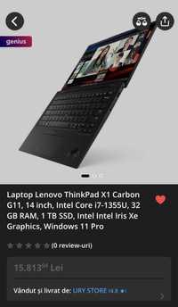 Lenovo ThinkPad X1 Carbon Gen 11, 14 inch, Intel Core i7-1355U