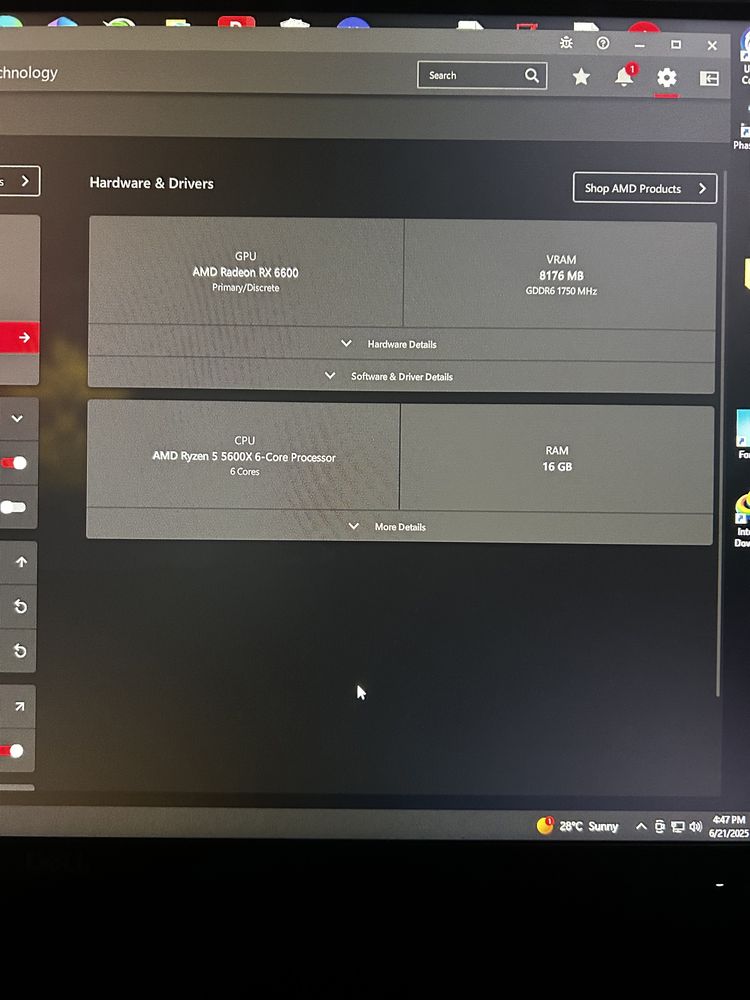 Vand PC Gaming Ryzen 5 5600x , RX 6600 +etc.
