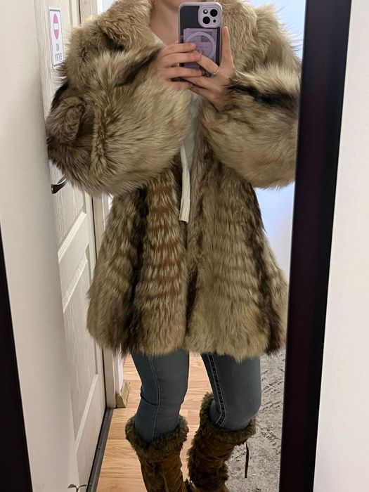 Haina superbă  blana naturala