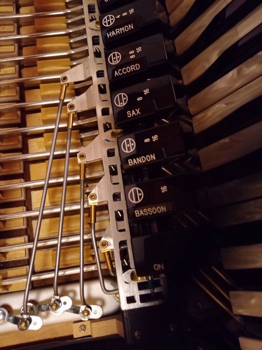 Acordeon Giustozzi 5/5 - cassotto dublu - amplificare Musictech - 2023