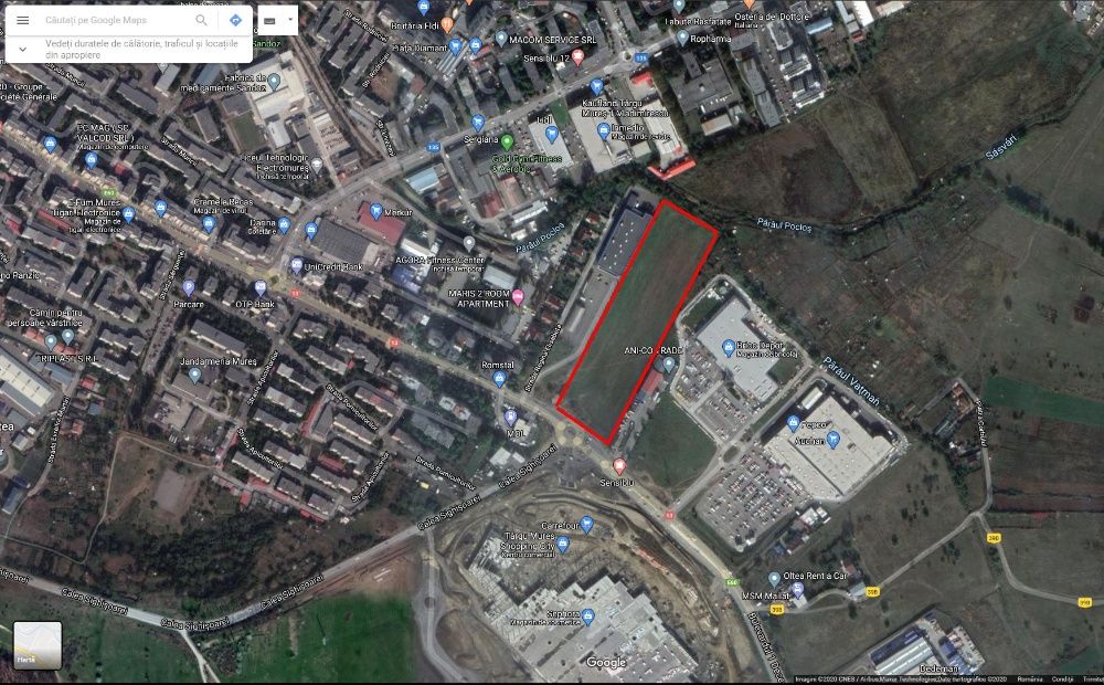 Teren intravilan în Târgu-Mureș 19.305 mp pentru dezvoltatori