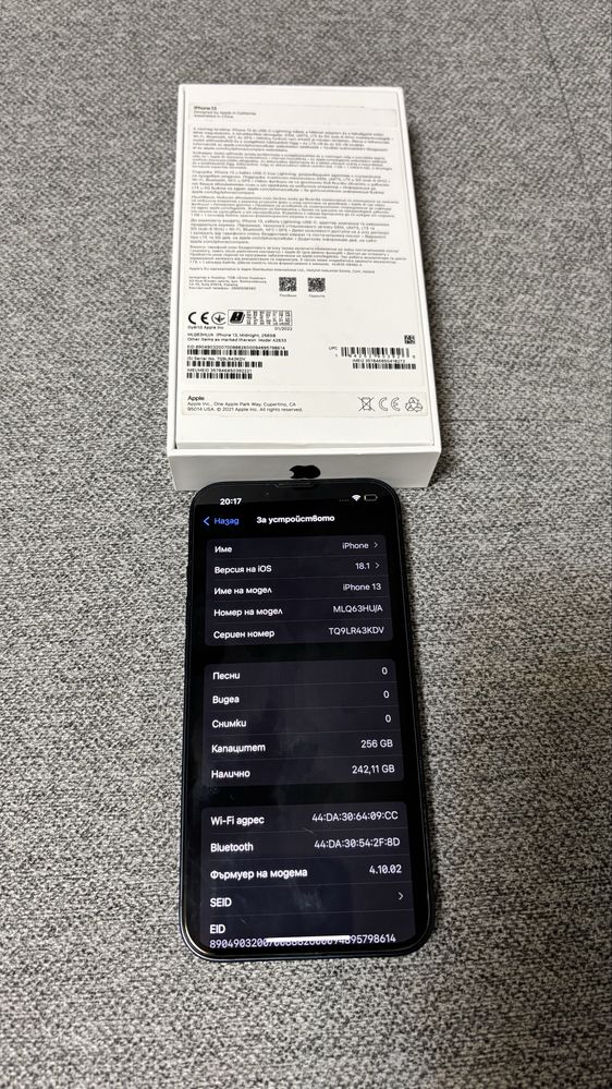 Iphone 13 Midnight 256GB