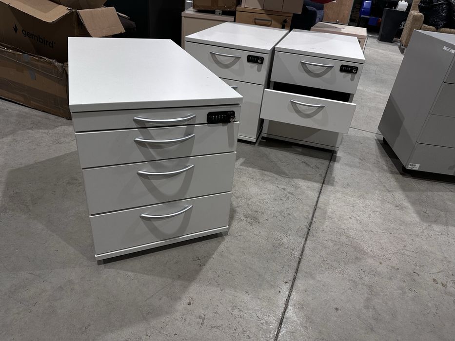 Немски офис контейнер HAWORTH – висок клас, заключващ се – 80×43×52 см