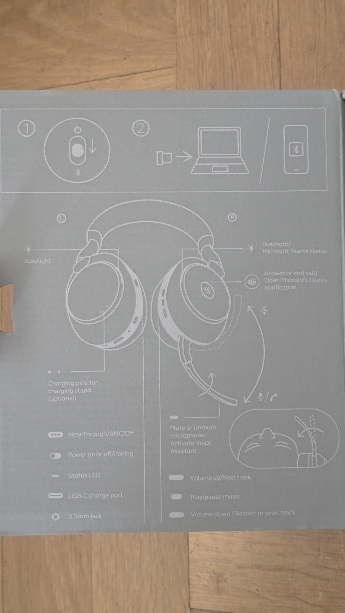 Jabra Evolve2 85 Bluetooth usb C wireless headset