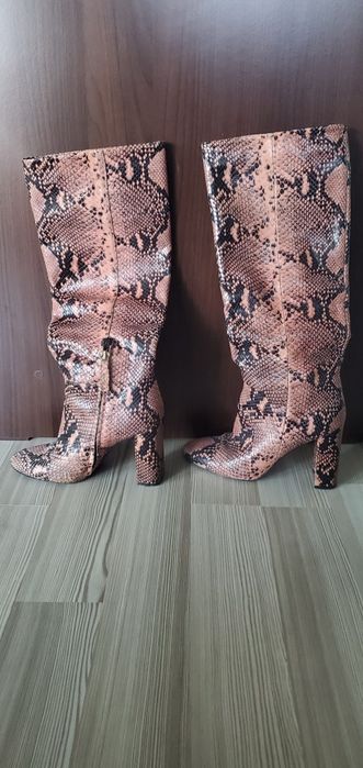 Cizme piele naturala cu toc Twinset Milano