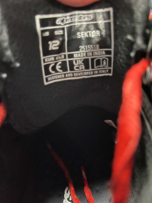 Мото боти ALPINESTARS FSECTOR , номер 45.5, протектори, оригинални