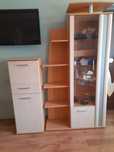 Mobila living plus birou wenge