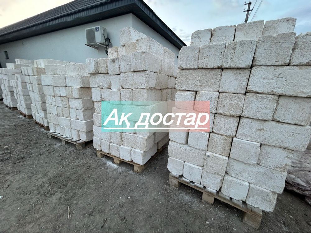 Ак тас ракушаблок кирпич