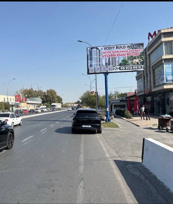 Qo'qon :Led ekran, bilbo'rdlarda reklama Ташки реклама /Билборд, лед э