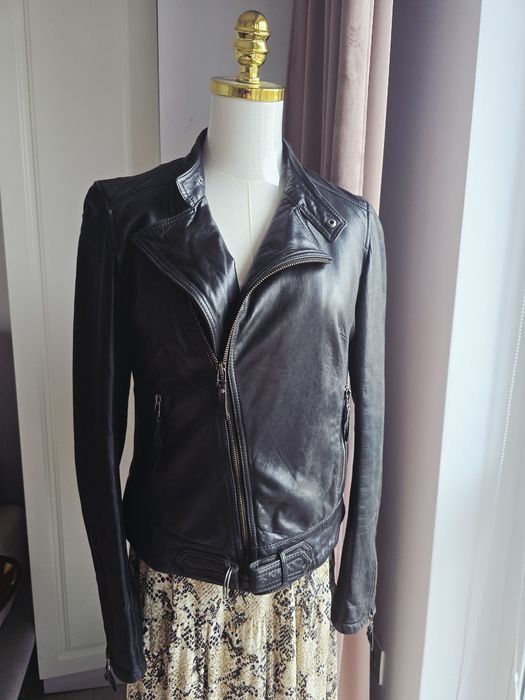 geaca piele naturala dama marimea M Massimo dutti