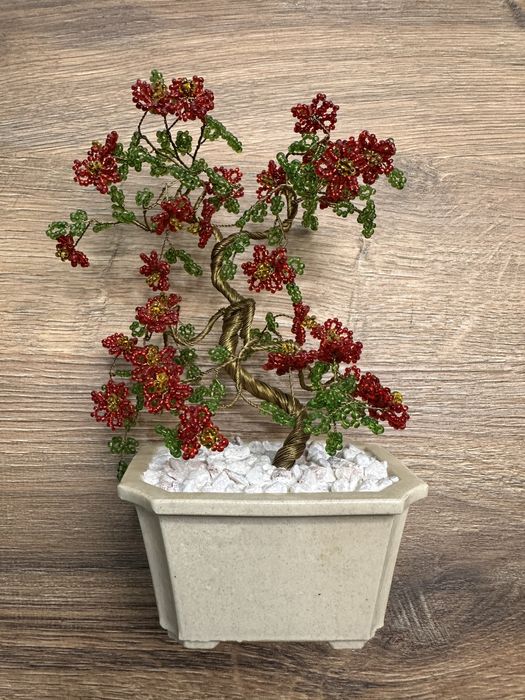 Vand bonsai/pom /floare/copac din sticla de murano (arta,flori,vintage