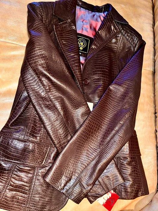 Jacheta dama 42 piele crocodil