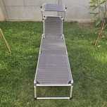 Șezlong  pliabil aluminiu