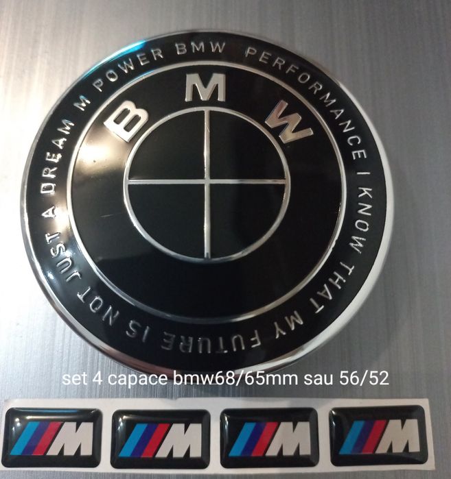 Set 4 capace si stikere M pentru jante aliaj - BMW