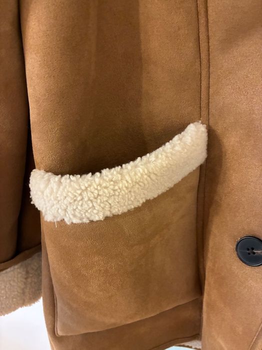 Палто с имитация на овча вълна Reserved