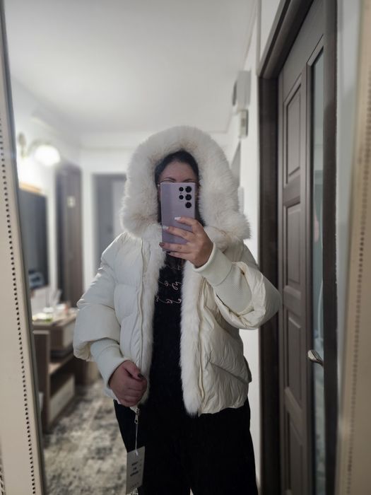 Geaca iarna ivory