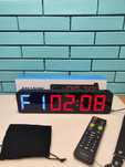 Gym Timer 15" – Дигитален LED стенен часовник с таймер и дистанционно