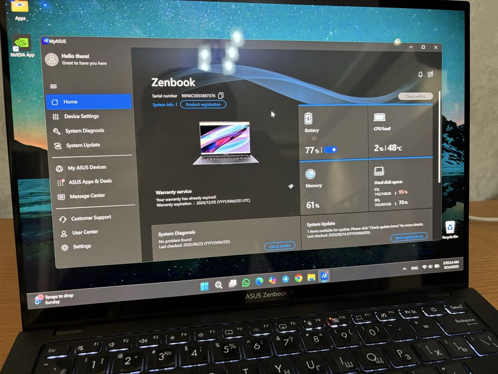 Asus Zenbook 14 Pro UX6404VV Американский | Amerikadan kelgan