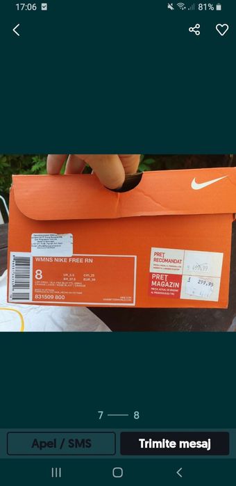 Adidasi Nike Free RN