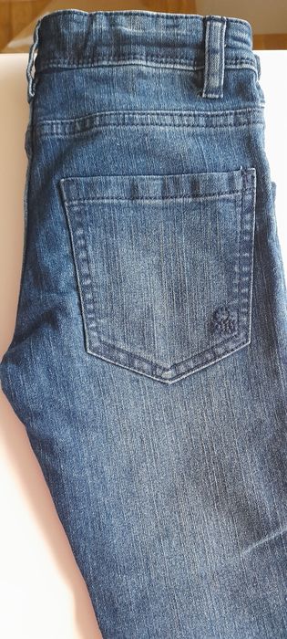 Дънки Benetton + фланела Zara 6-7 г.