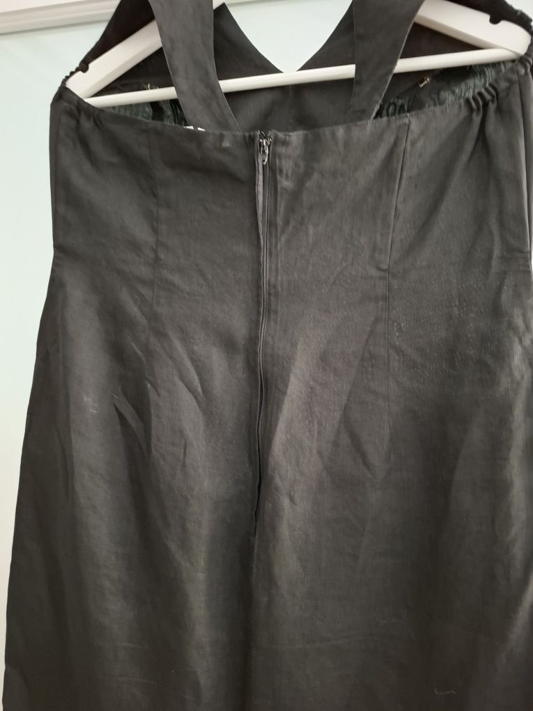 Rochie neagra din in