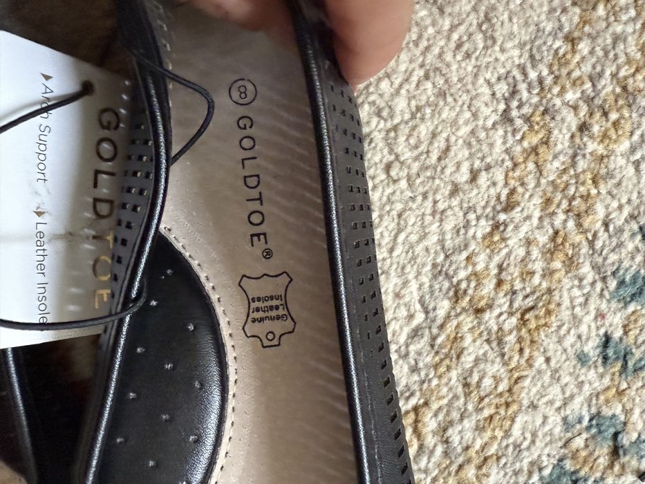 Balerini negri Goldtoe noi cu eticheta masura 38