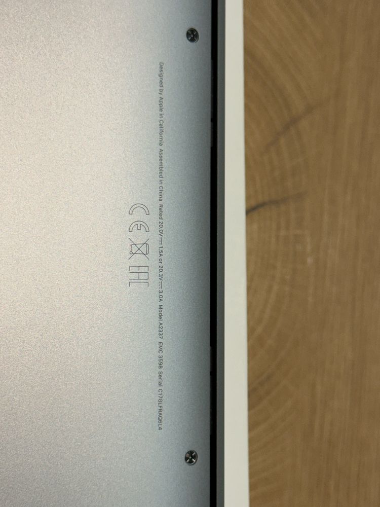 Macbook air 2020 silver