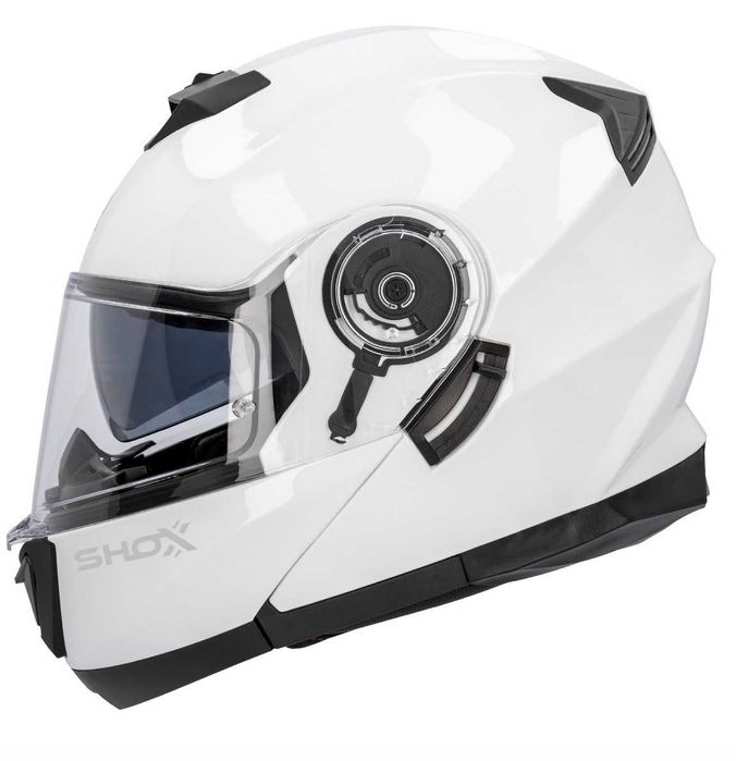 Casca moto modulara filp up NOUA  Shox Destination  22.06 – Negru Mat