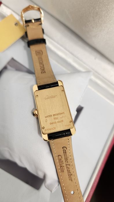 Золотые часы Cartier tank Оригинал.