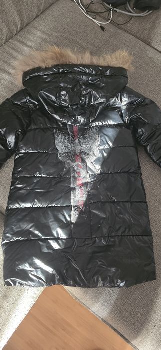 Зимнее пальто пуховик на девочку