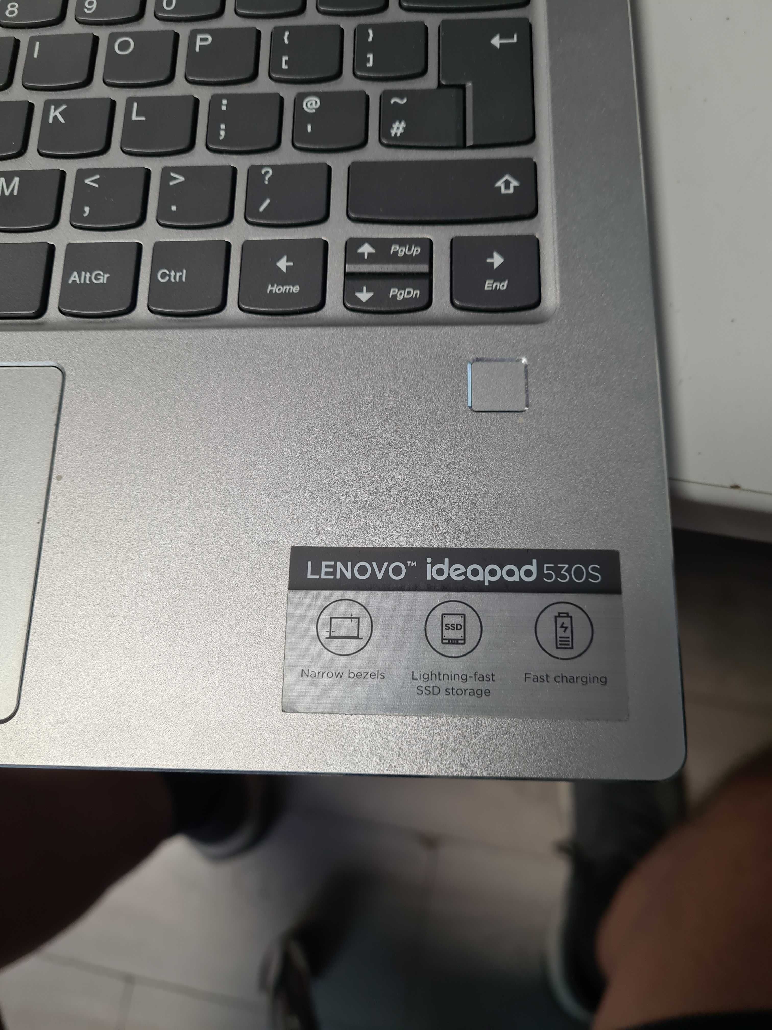 Laptop Lenovo 530S-14IKB CPU I5-8250U 16GB RAM, SSD 512GB NVME Samsung