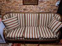 Canapea cu 2 fotolii lemn de nuc, Franta