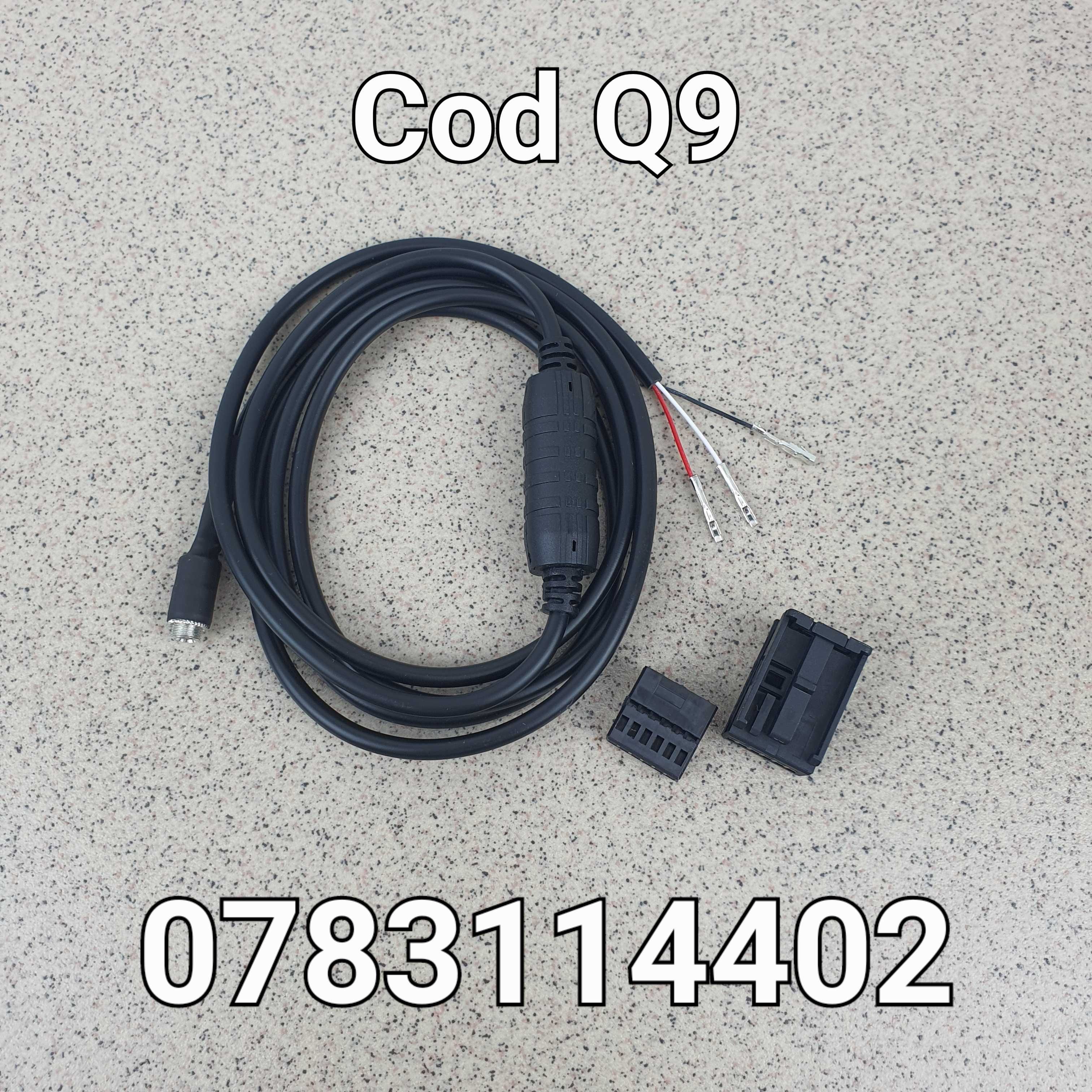 Adaptor-Cablu Aux BMW-E60 E62 E64 E65 E66 E87 E81 E82 E90 E91 E92 - Q9