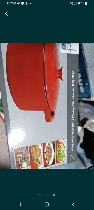 Cratiță fontă emailată 7L