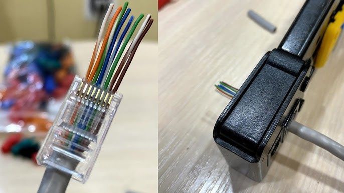 Установка сетевой разетки обжим сетевой кабель