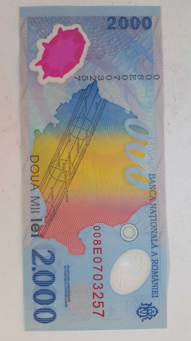 Bancnote 2000 lei cu eclipsa, 50€/bancnota